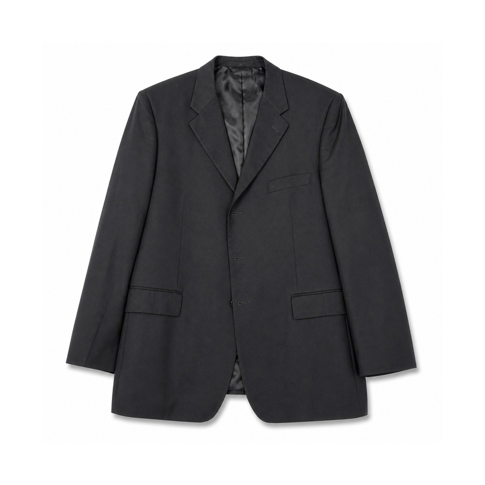 SFA Saks Fifth Avenue Mens Navy Blue 100% Wool 3-Button Blazer‎ Suit Jacket 44R